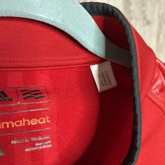 Adidas Mens Climaheat Vest Golfing Outdoor Preppy Red Color Sleeveless Zipper XL - Picture 4 of 8